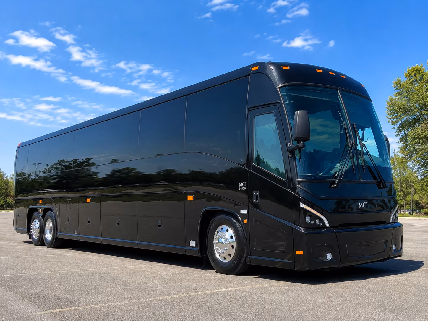 find the right bus color and style for your greensboro wedding day