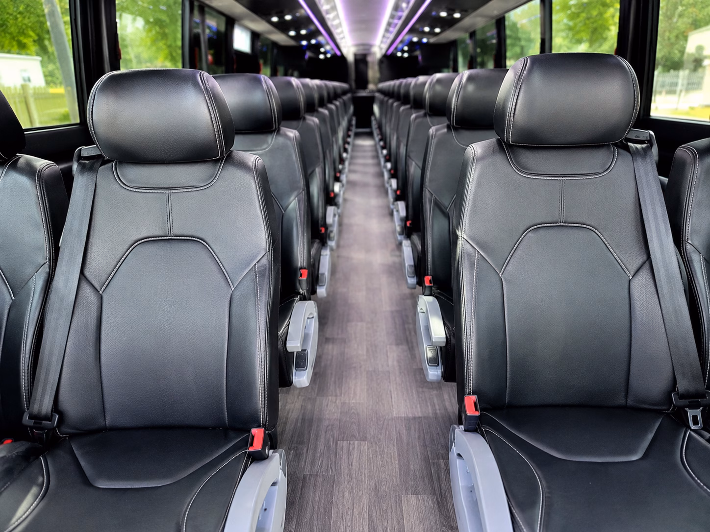 greensboro charter bus rental interior